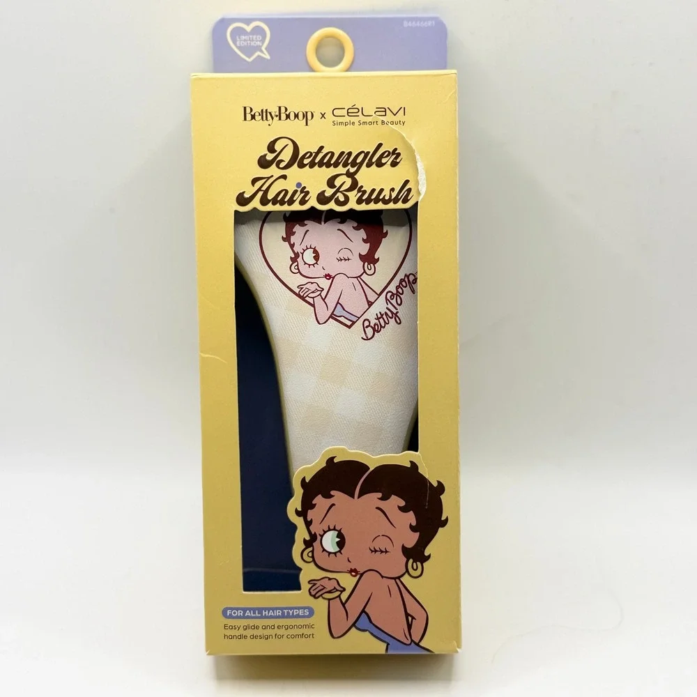 Betty Boop Detangler Hair Brush Retro Cartoon Kitsch Pinup Girl Aesthetic